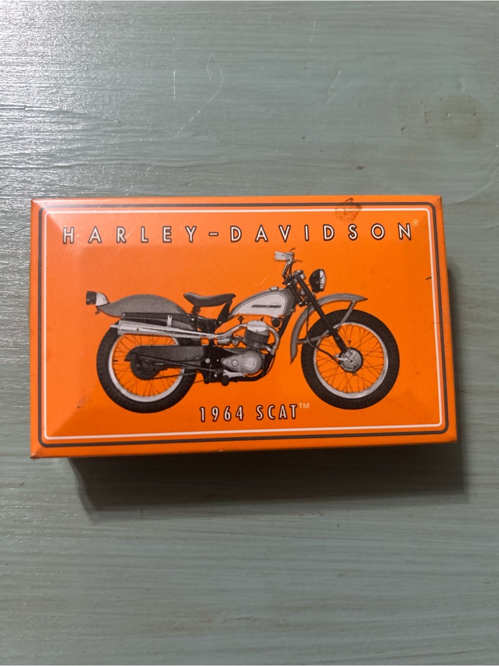 Harley-Davidson 1964 Scat Orange Match  Tin NEW